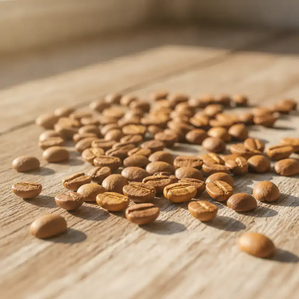 Grains de café torréfiés