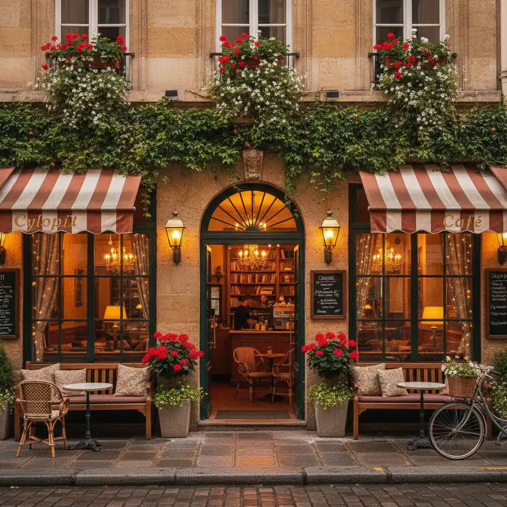 Façade accueillante du Cyloplit Café à Paris